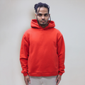 Signature Cropped Side Pocket Hoody – Red Pigment